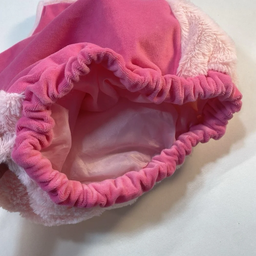 Target Flamingo Costume Infant 0-6M Pink Plush Faux Fur 3 Piece Set - Picture 6 of 13